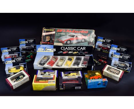 A Collection Of Mainly Boxed Cars. Including Classic Car Model Collection 1938 Sports Convertible, Toy Story 2 Car, Only Fool