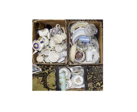 Three Boxes Of Ceramics A Large collection of assorted royal memorabilia ceramic items 