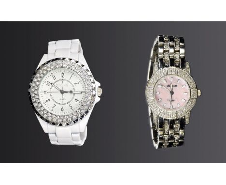 Sinobi - Ladies Fashion Style Quartz White Ceramic and Steel Bracelet Watch. Many Features, As New Condition + Ingersoll Ladi