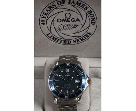 model no. 5376.80.00, limited edition no. 8737/10,007, the signed 007 dial with roundel and rectangular markers, central seco