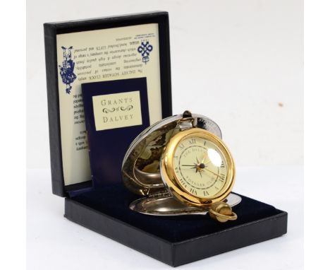 A Grants of Dalvey Scotland Voyager clock, 7cm. Condition report - The clock ticks but this is no guarantee of full working o