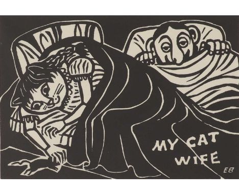 ▴ Edward Bawden RA (1903-1989)'A Midnight Snack' (MG 172), c.1983linocut, signed 'Edward Bawden' in pencil l.r., inscribed wi