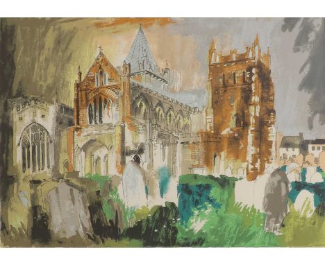 ▴ John Piper CH (1903-1992)'Ottery St Mary' (Levinson 402)screenprint in colours, signed 'John Piper' in pencil l.r., and num