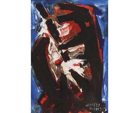 ▴ Vinicio Berti (Italian, 1921-1991)'Breccia Nel Tempo'signed and dated 'VINICIO/BERTI 59' l.r., inscribed with title verso, 