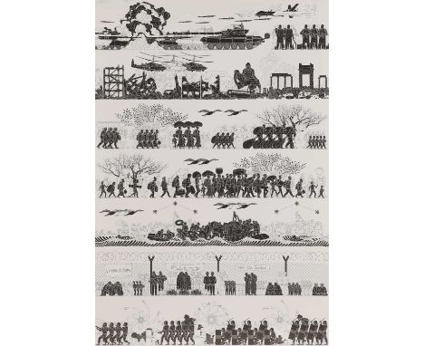 Ai Weiwei (Chinese, b.1957)'Odyssey'offset lithograph, 2017, from the edition of 1000, on wove paper, the full sheet printed 
