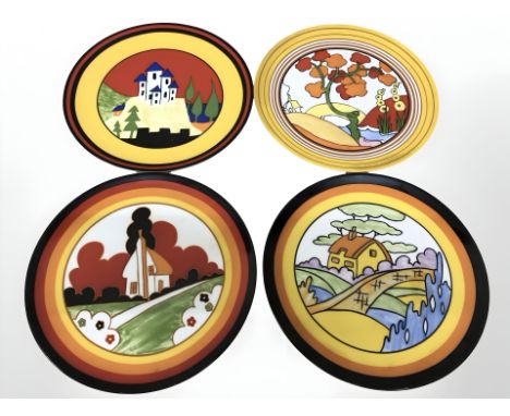 Four limited edition World of Clarice Cliff plates, issued by The Bradford Exchange and manufactured by Wedgwood, diameter ea