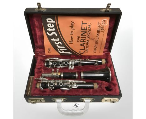 A Boosey & Hawkes Marlborough clarinet, cased.