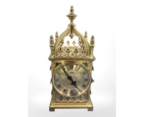 An ImHof heavy quality Swiss carriage clock, height 21 cm.