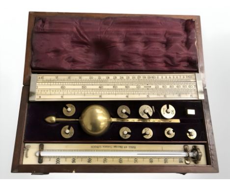 A Sikes's hydrometer, in fitted box.