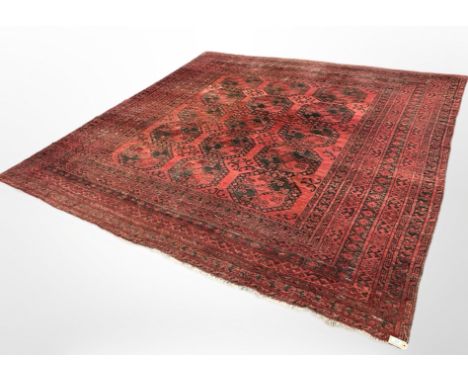 A Turkoman carpet, Afghanistan, 292cm by 294cm 