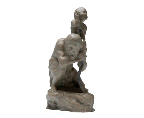 Although the piece bears no artist signature this representation of St Christopher is believed to be the work of the great Jo