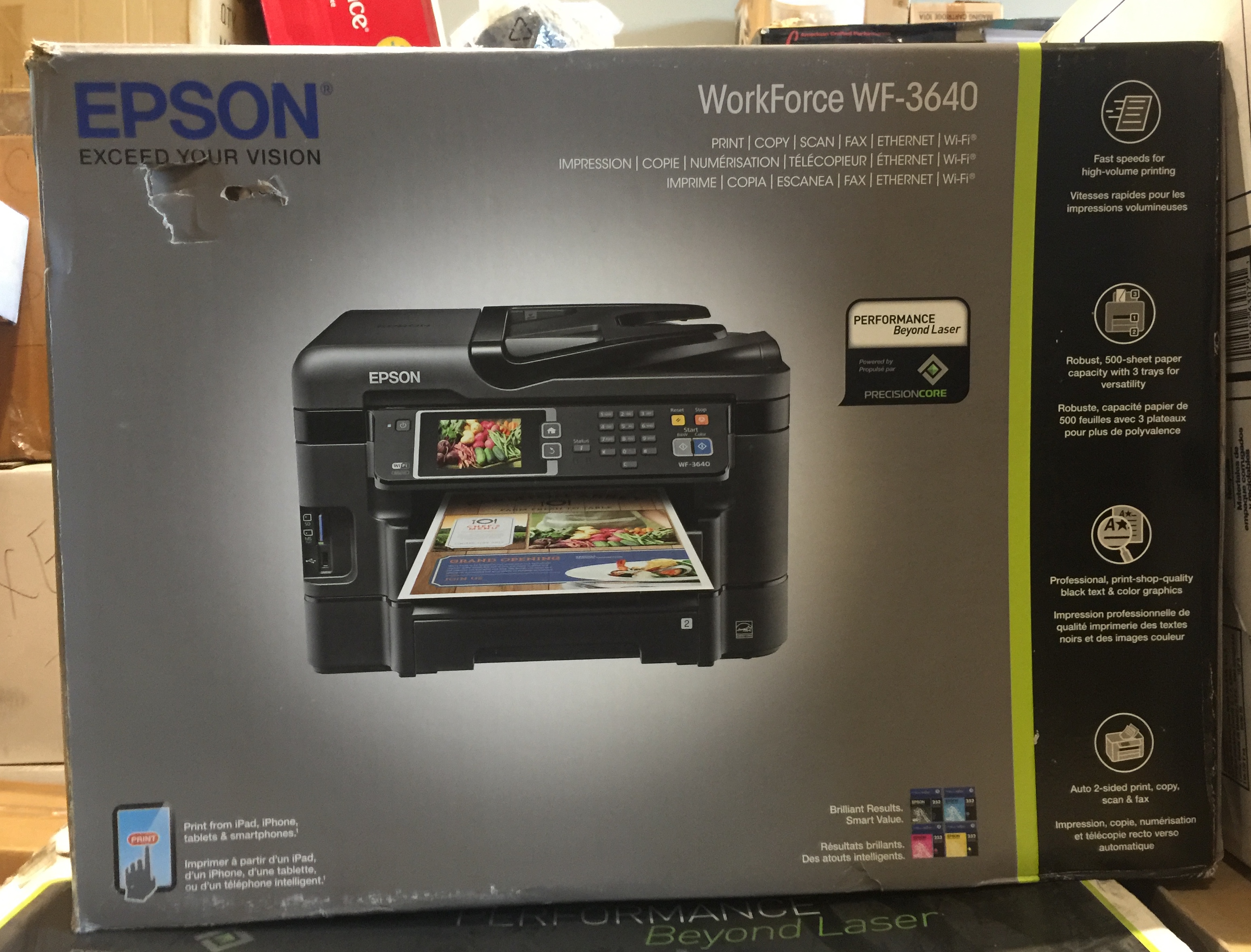 epson workforce 3740