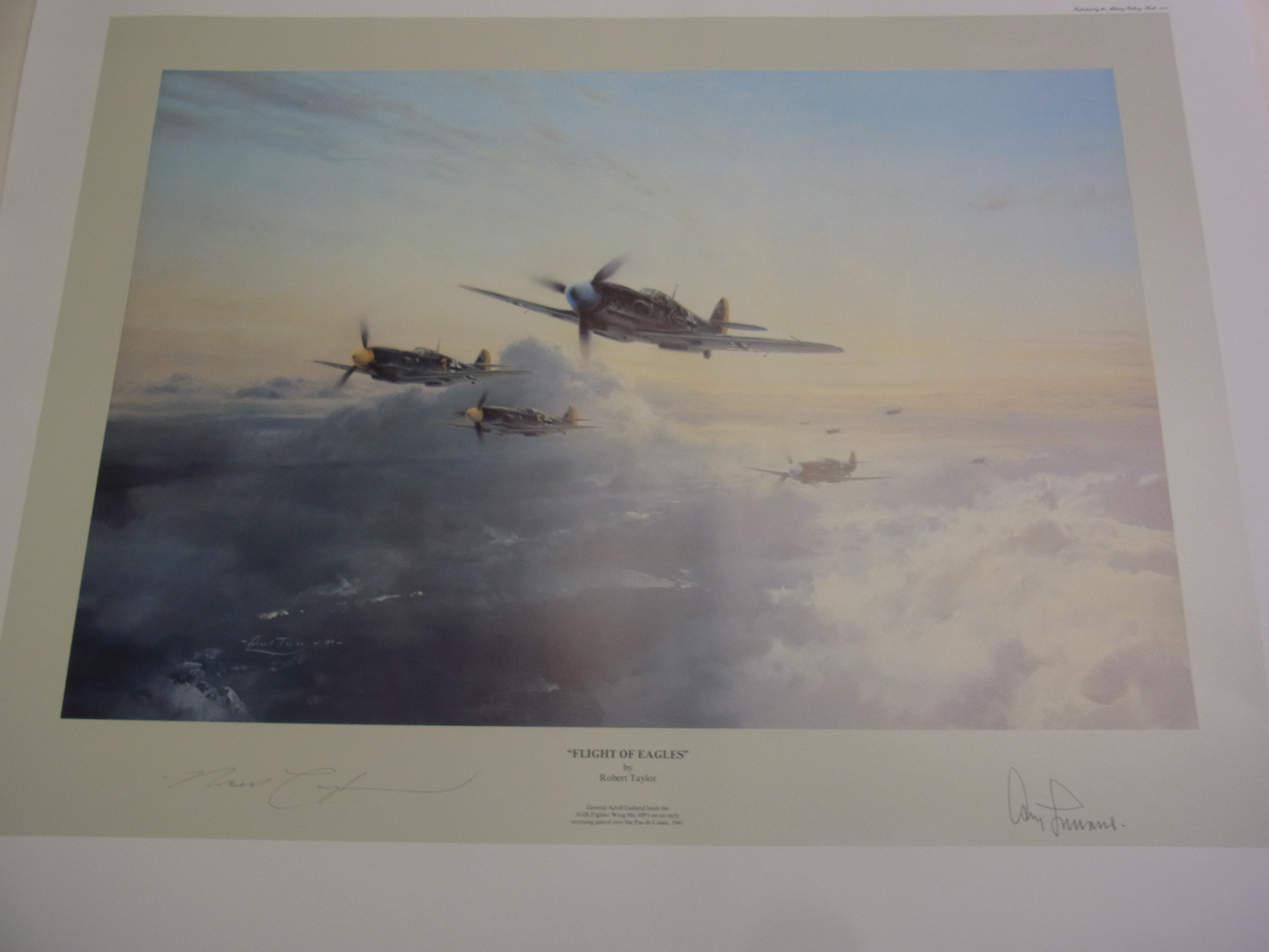 A Robert Taylor Print - Flight Of Eagles - Signed By Robert Taylor And 