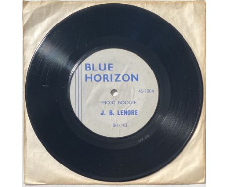 J B LENORE - MOJO BOOGIE 7" - ORIGINAL UK PRESSING (BLUE HORIZON - 45-1004). The super scarce original UK Blue Horizon 45 fro