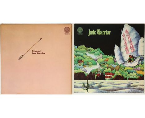 JADE WARRIOR - RELEASED AND JADE WARRIOR LPs - ORIGINAL UK PRESSINGS (VERTIGO SWIRL - 6360 062 &amp; 6360 033). The first 2 x