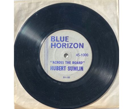 HUBERT SUMLIN - ACROSS THE BOARD 7" - ORIGINAL UK PRESSING (BLUE HORIZON - 45-1000). The very first UK Blue Horizon 7" introd