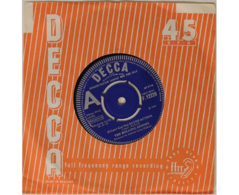 THE ROLLING STONES - (I CAN'T GET NO) SATISFACTION 7"" - ORIGINAL UK DEMO (DECCA - F 12220). The original 1965 UK 7" demo of 