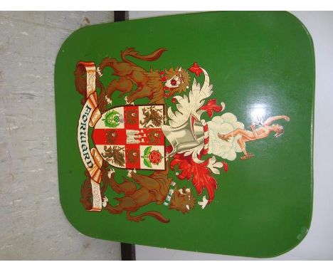 An LNER carriage plate coat of arms - good condition, 18" x 28"