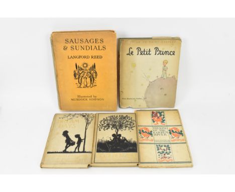 Five children's books to include 'The Golden Age' and 'Dream Days' by Kenneth Grahame, 'The King Of The Golden River' by John