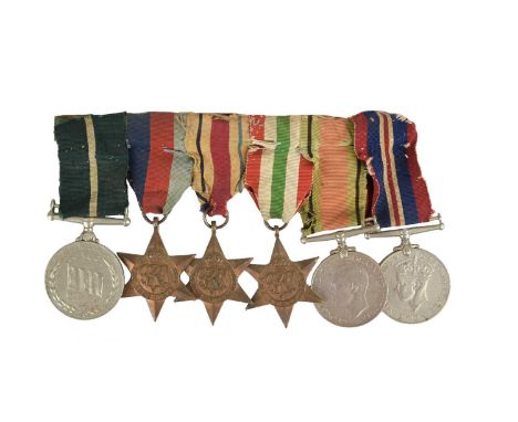 A group of six medals to Naik Pehlwan Khan, Baluch Regiment: Pakistan, Independence Medal (3232552 NK PEHLWAN KHAN BALUCH R.)