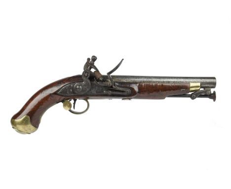 A George III .65 New Land Pattern flintlock service pistol, barrel 8.5 in. with Ordnance proof marks, Tower lock, full stock 