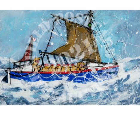 Survival at Sea - Acrylic. I have been painting marine scenes and ‘messing about in boats’ for over 50 years. I hope this sma