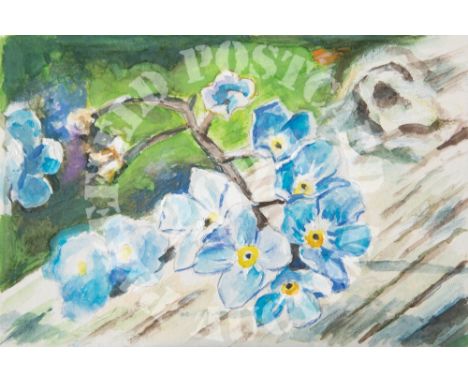 Forget Me Nots - Watercolour &amp; acrylic. One positive thing that has come out of the past year’s lockdown for me, is that 