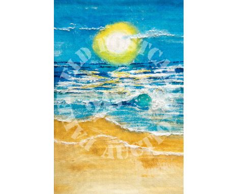 New Day New Hope - Mixed Media - textiles acrylic. ‘I have called the piece ‘New Day New Hope’ it is created using textiles a