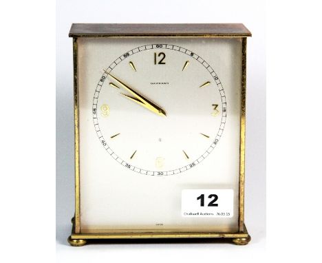 A Garrard brass mantle clock