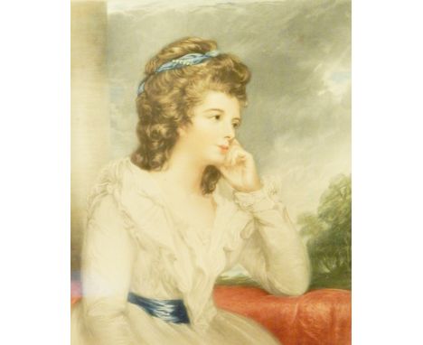 A large quantity of framed prints depicting female sitter and landscapes 