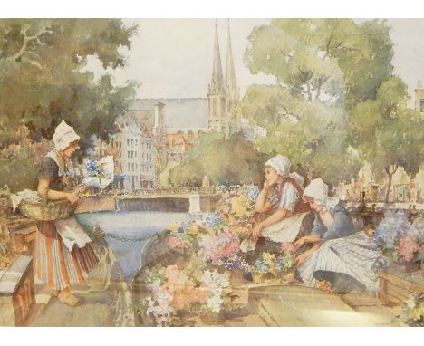 After E W Sturgeon
Two lithographic prints depicting provincial street scenes, signed (2) 
 Live Bidding: If you would like a