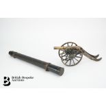 Vintage Brass Desk Canon