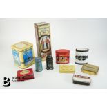 Ten Vintage Tins
