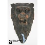 Cast Iron Plaque of a Lion