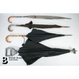 Four Vintage Umbrellas