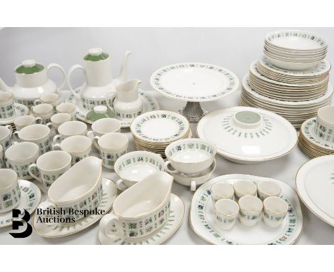 Royal Doulton Tapestry tea and dinner service, comprising tea pot, coffee pot, sugar bowl, milk jug, 6 coffee cups and saucer