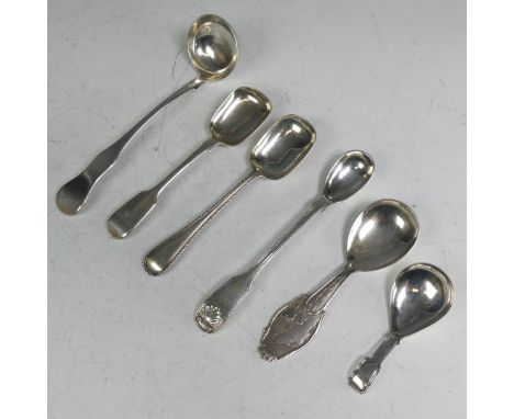 A Victorian Scottish silver Toddy Ladle, by John Murray or John Muir Jr., hallmarked Glasgow 1858, 17cm long, together with a