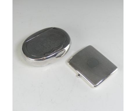 An Edwardian silver Cigarette Case, by&nbsp;Sampson Mordan &amp; Co., hallmarked London, 1904, of hinged rectangular form wit
