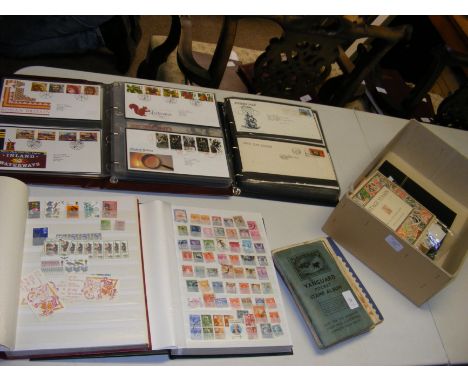 A stamp collection - loose and in albums - including some First Day Covers  