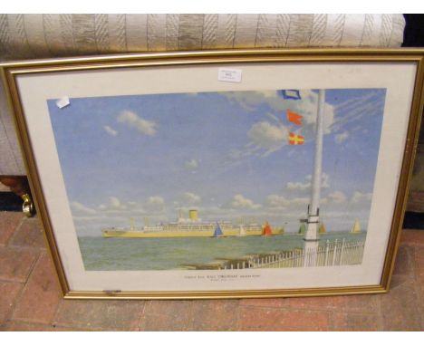CHAS. PEARS print entitled 'Orient Line RMS Oronsay' 