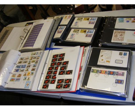 Channel Islands First Day Covers, etc. - in seven albums 