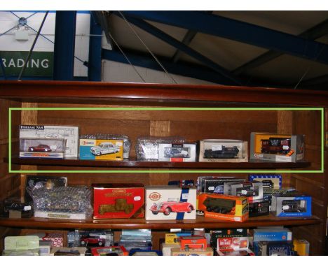 Die cast model vehicles - on one shelf