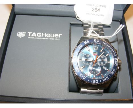 A gent's TAG Heuer Formula 1 Chronometer stainless steel wristwatch - with original box and paperwork 