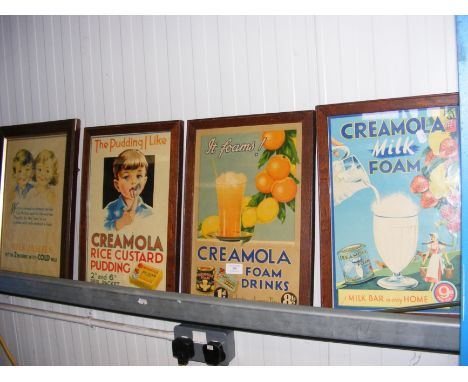 Four vintage advertising posters