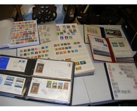 Channel Islands First Day Covers, etc. - in seven albums 