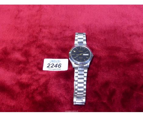 A Tissot Seastar Automatic watch, working at time of lotting.