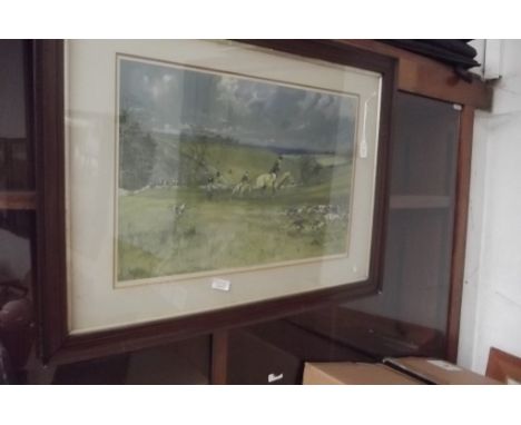 Hunting scene print