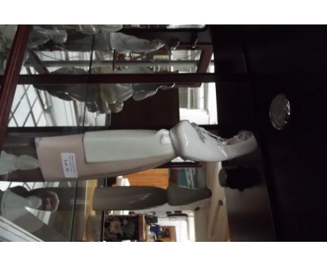 Nao figure of a lady and rabbit