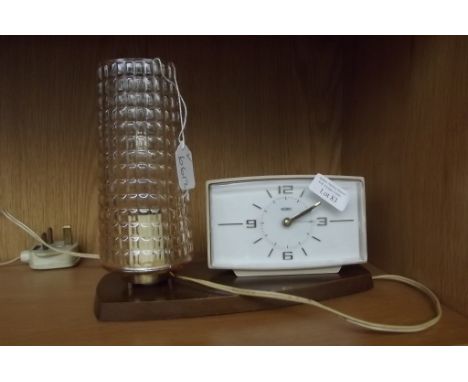 Retro metanec clock lamp