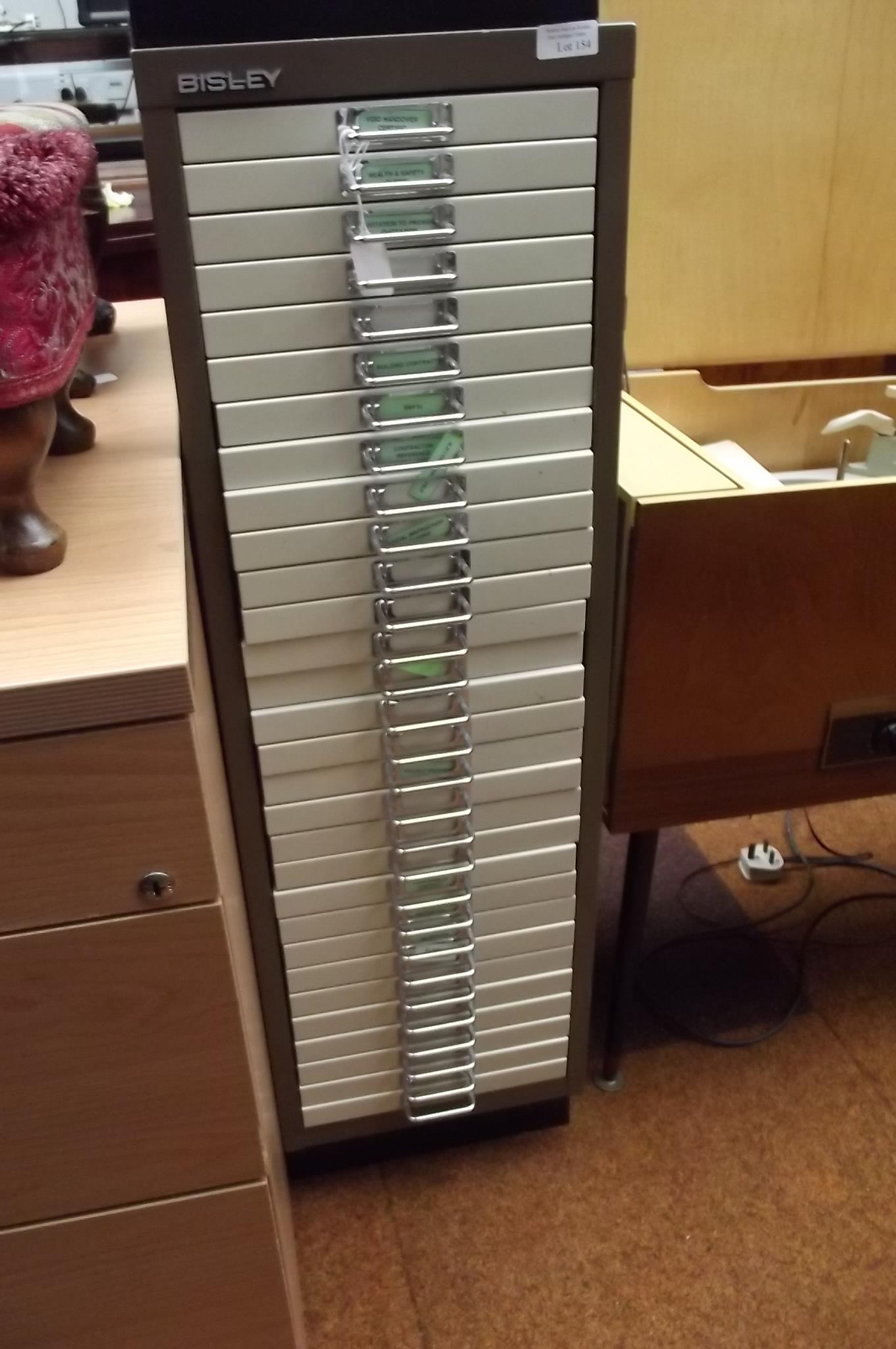 Bisley 30 Drawer Filing Cabinet